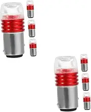 Gatuida 8 Pcs Motorcycle Lamps Electric Motorcycle Lightbulbs LED Light Bulb Motorcycle LED Taillight Bulbs Tail Light Motorcycle Bulbs Motorcycle LED Bulbs 12v LED Bulb Aluminum Alloy Red