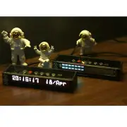 Retro VFD16 Audio Spectrum Clock MIC+LINE Sound Level Meter Screen Display