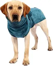CORHAD Soft Warm Pet Bathrobe with Belt Quick Dry Dog Pajamas Plush Robe Size Puppy Random Color