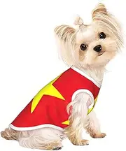 Vietnamese flag print Dog Shirts for Small Dogs Stretchy T-Shirts Lightweight Tank Top Sleeveless Striped Vest