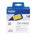 【4%點數】BROTHER 62MM DK-44605 耐用型紙質 黃底黑字 原廠 連續 標籤帶【限定樂天APP下單享點數回饋】