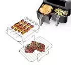 Rack Air Fryer Skewer Rack Air Fryer Oven Air Fryer Accessories Removable Tray