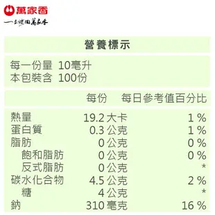 萬家香日式和風輕食佐醬1000ml*12入/箱