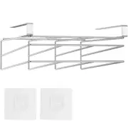 Under Cabinet Cutting Board Holder Stainless Steel Chopping Board Rack~
