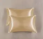 Wantable Satin Pillowcase and Scrunchie Set of 2 Standard Champagne Gold NWT