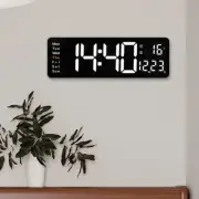 Contemporary Design 16 LED Wall Clock with Temperature Date Day Display