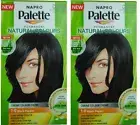 2 NAPRO PALETTE NATURAL COLOURS PERMANENT HAIR COLOUR 1.0 BLACK PEPPER Brand New