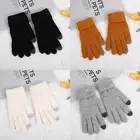 1/4 Pairs Women Men Warm Winter Touch Screen Gloves Full Finger Knit Mittens