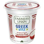 Farmers Union Greek Style Lactose Free Yoghurt 500g
