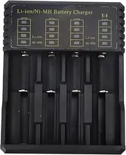 Universal USB Smart LED 4 Slots Battery Charger Li Ion 26650 18500 18490 18350 17670 14500 10440 16340 RCR123 Ni MH Ni Cd AA AAA AAAA C Batteries