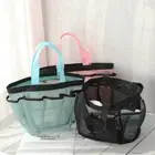 Mesh Shower Caddy Portable for Dorm Large Bathroom Tote Bag with 8 Pockets Handy