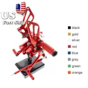 For GSXR750 1996-2005 SV650/SV650S 98-14 Motorcycle Footrests Rearsets Footpegs