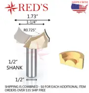 Tideway Carbide PRO LC09032008 1-1/4" Dragon Ball Bit 1/2" shank router bit