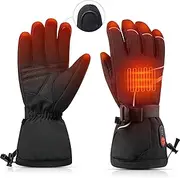 Heated Gloves - Heated Mittens Gloves for Men Women,Rechargebale Electric Heated Ski Gloves,Winter Thermal Snowboarding Hand Warmer Gloves with Water-Resistant Touchscreen…