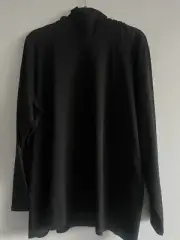 NWT Eileen Fisher BLACK Scrunchy/Turtle Neck Top size 2X