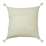 Accessorize Indra Tassel Off White 65x65cm European Cushion