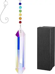 ZHIYUXI 120mm Strip Crystals Sun Catchers Indoor Window Sun Catcher Prism Suncatchers for Windows Hanging Crystals Rainbow Decor Rainbow Maker Sympathy Gifts for Loss of Loved One Gifts for Mom