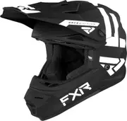 FXR Legion 2023 Youth Motocross Helmet, black-white, Size L Black White