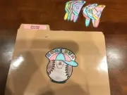 Home Run! Rhyming words”Grade K language Art file folder game teacher