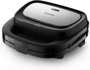 5000 Series Sandwich Maker - 3 Plate Sets for Paninis, Sandwiches, and Waffles,