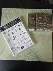 Stampin Up BEAUTIFUL AUTUMN, 3 PUNCHES & Coordinating DSP NEW Retired