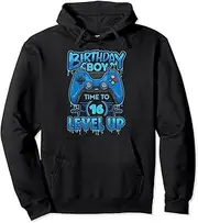 [VidiAmazing] Time to Level Up 16th Birthday Boy Video Game Gamer Up 16yrs Pullover Hoodie ds1714
