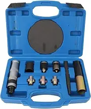 Wheel Lock Removal Kit, 10PCS Universal Steel Wheel Lock Lug Nut Remover Drive Impact Easy Out Bolt Extractor Socket Set with Carrying Case for Spinning Mcguard Type Locking Nuts