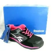 Reebok Women Black Pink Hiking Work Safety Shoes Composite Toe 10 M RB454