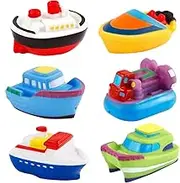 Boats for Bathtub,Water Toy for Bath | Kids Beach Entertainment Supplies Set of 6 for Swimming Pool, Toddler Bathing Playing Tool