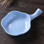 (Nordic Blue) Wheat Straw With Handle Seasoning Dish Kitchen Multi-Purpose Sa