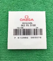 Genuine Omega 5188 PX Watch Crystal With Gilt Tension Ring, NOS