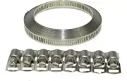 Swordfish 80050 - 8mm Width Band Stainless Steel Hose Clamp Set
