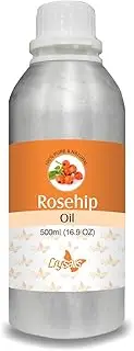 CRYSALIS Rosehip (Rosa Canina L.) Oil |100% Pure & Natural Undiluted Essential Organic Rosehip Oil for Anti-Aging Benefits, Enhances Elasticity and Moisturization -500ml