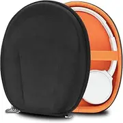 Geekria Shield Headphones Case Compatible with Sony WH-XB700, WH-CH520, WH-CH500, MDR-ZX600, Replacement Extra Hard Shell Travel Carrying Bag with Cable Storage (Black)