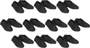 uxcell 10 Pairs Shoe & Boot Covers, Reusable Cotton Non-Slip Shoe Covers Washable Breathable Boot Shoe Covers for Indoors Household Laboratory, Black