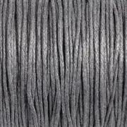 Medium Gray 1mm Waxed Cotton Cord, 70 Meters, Macrame, Beading String