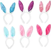 [Ipetboom] 6pcs Bunny Ear Headband Plush Tail Hat Mouse Ears Keychain Cute Headbands for Head Band Headbands for Stuffed Bunny Headbands Girl Headbands Bunny Cosplay