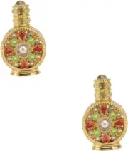 Hoement 2 Pcs Essential Oil Bottle Vintage Perfume Bottles Empty Perfume Bott...