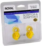 Royal Typewriter Correction Ribbon Tape for Scriptor & Scriptor II, 013025