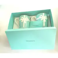 在飛比找蝦皮購物優惠-TIFFANY&CO.附原廠盒 全新 織帶馬克杯二杯組