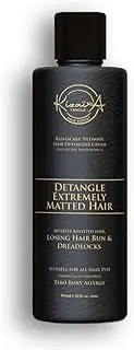KizaiaCare Ultimate Matted Hair Detangler: Painless detangling solution for tangled, knotted, matted or dreadlocked hair. | Adults & Children Suitable for all types.