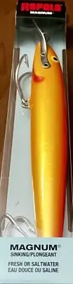 1 Rapala Countdown Magnum CDMAG22 Minnow Jerkbait Lures GOLD FLUORESCENT RED