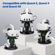 Controller Hanging Rack VR Desktop Storage Stand RGB Charging for Quest3/Quest 2