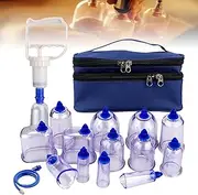 13PCS Cupping Therapy Sets, Professional Chinese Cupping Cups, Massage Tool Kit for Release Muscle Soreness, Back Pain