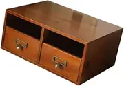Eigell Wood Makeup Organizer for Vanity Skincare Organizer Drawer Storage Box for Home Office