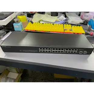 Zyxel合勤 GS1900-24 智慧型網管24埠Gigabit交換器 二手良品 保內 蘆洲可自取📌自取價3400