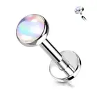 Piercing Ear Labret Stone Iridescent White