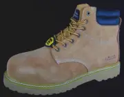 Boone&Crokett Men 6" Goodyear Welted Lightweight Steel Toe Leather Safety Boots