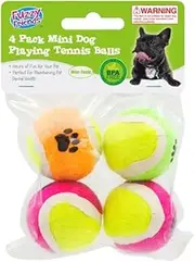 Mini Dog Tennis Balls 3.5cm Tennis Balls 4 Pack Launcher Toy Pet Play Outdoor