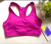 NEW X by Gottex Ultraluxe Nylon Sports Bra Magenta Pink Women’s XS Orig $54